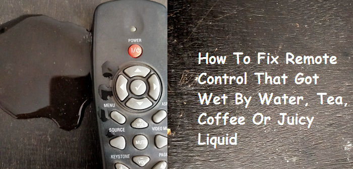 how to fix remote control that got wet