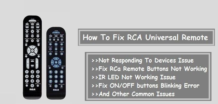 how to fix rca universal remote