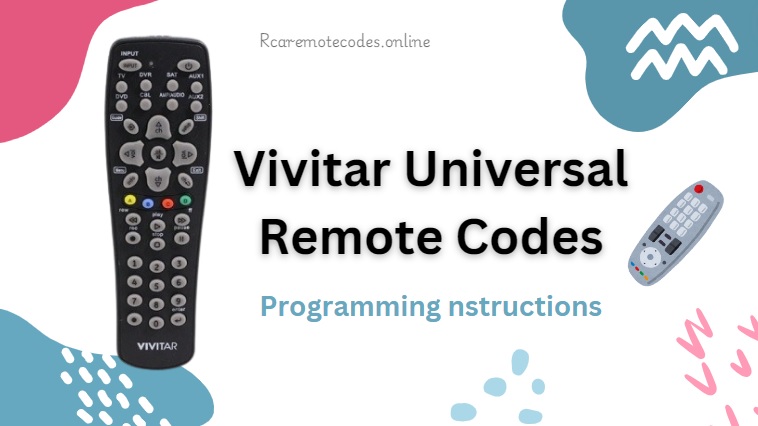 Get Vivitar universal remote codes with programming guide