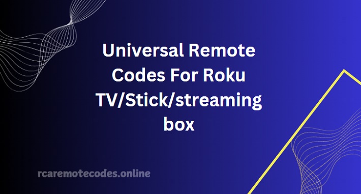 universal remote codes for roku tv