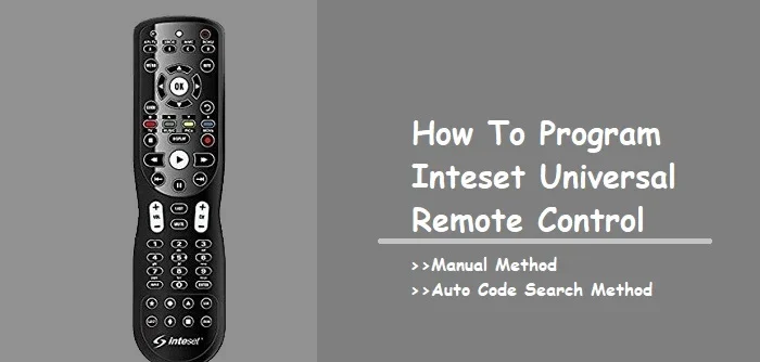 how to program inteset universal remote