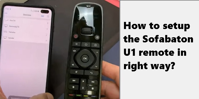 setup sofabaton u1 remote